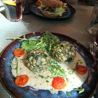 Spinatknödel at The Keep Garden Kitchen in Salzburg