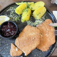 Schnitzel   at The Keep Garden Kitchen in Salzburg