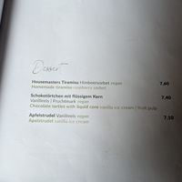 Speisekarte at The Keep Garden Kitchen in Salzburg