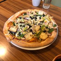 Terra Cotta with daiya cheese at Terra Cotta Pizzeria in Windsor