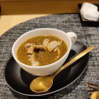 Vegetable soup at PEACH in Okayama