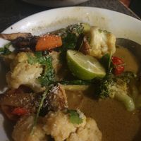 Vegetable Curry Thai-style at Restaurant & Grill Muralha Terrace in Ribeira Brava