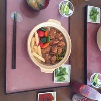 Rice Bowl with Soy-Chicken at Prunus in Kyoto