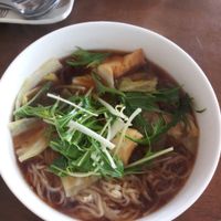 Vegan ramen at Prunus in Kyoto
