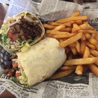 Steak wrap at Lil Beaver Brewery in Bloomington