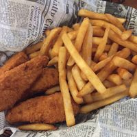 Chicken strips at Lil Beaver Brewery in Bloomington