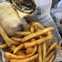 Steak wrap  at Lil Beaver Brewery in Bloomington