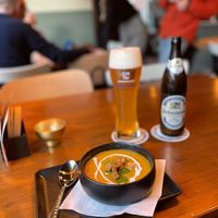 Fresh Pumpkin soup at Breakaway in Sint Geertruid
