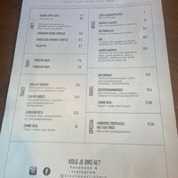 Menu food   at Breakaway in Sint Geertruid