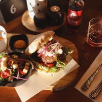 Spicy oesterzwamburger at Breakaway in Sint Geertruid