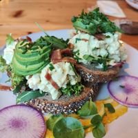 "Ei" & "Bacon" Toast at Breakaway in Sint Geertruid