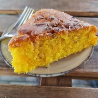 Lemon and lavender cake at Breakaway in Sint Geertruid