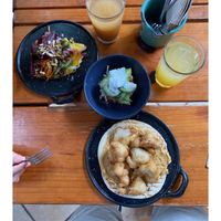 Cauliflower Tempura Pita  at Madre Masa in Bacalar