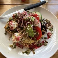 Hummus Toastt  at Madre Masa in Bacalar