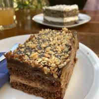 chocolate/peanut cake  at Cafe Erde in Graz