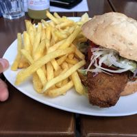 Burger  at Cafe Erde in Graz