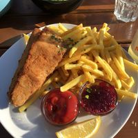 Schnitzel + Pommes   at Cafe Erde in Graz