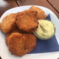 Crispy Soja Nuggets at Cafe Erde in Graz