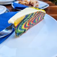 Rainbow Cake at Cafe Erde in Graz