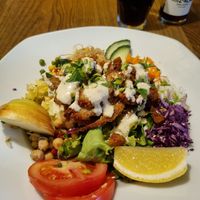 Nugget salad at Cafe Erde in Graz