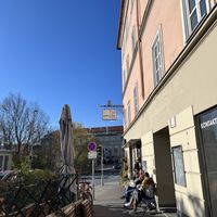 Outside of restaurant   at Cafe Erde in Graz