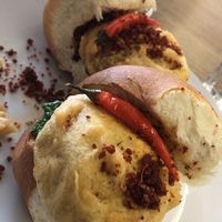 Potato chutney sandwich   at Cafe Erde in Graz