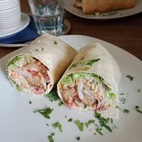 Nugget wrap at Cafe Erde in Graz