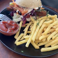tofu burger  at Cafe Erde in Graz