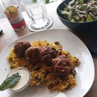 Falafel was excellent at Cafe Erde in Graz