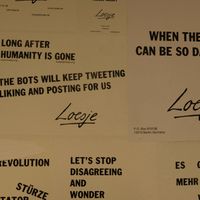 Posters at Cafe Erde in Graz