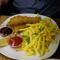 Schnitzel at Cafe Erde in Graz