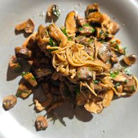 Mushrooms (usually with parmesan) at One Little Sister in Normanville