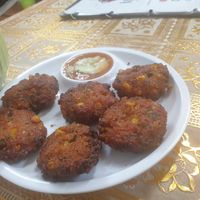 Thái carrot snd corn cakes 7.5/10 at Eat Me Veggie & Vegan in Bangkok