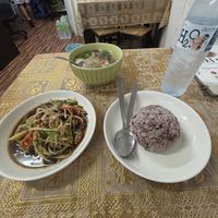 Som Tam, Tom Yum  at Eat Me Veggie & Vegan in Bangkok