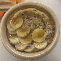 Peanut butter banana crunch oatmeal bowl with brown sugar instead of honey  at CLT - Jamba - Concourse D in Charlotte