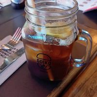 Iced tea at Goiko in Sevilla