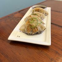 Dumplings  at Terrestre Cocina Compasión in San Juan