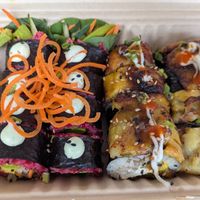 Groovy Roll and Maduroll at Terrestre Cocina Compasión in San Juan