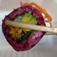 Groovy roll at Terrestre Cocina Compasión in San Juan