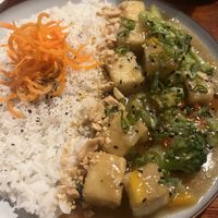 Sweet and spicy tofu   at Terrestre Cocina Compasión in San Juan