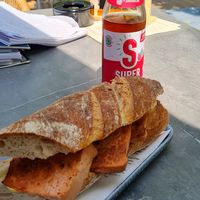 Leberkas Baguette at SIGGIS v/gan coffee & co in Freising