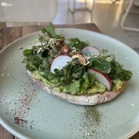 Make sure to ask for no cheese on the avo toast   at Muss Café in Oaxaca