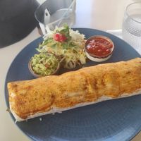 Vegan burrito at El Paso Cantina Mexicana y Cocktail Bar in Lisbon