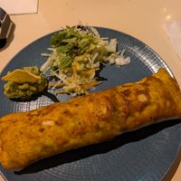 Vegan burrito at El Paso Cantina Mexicana y Cocktail Bar in Lisbon