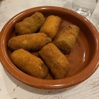 Croquetas  #Veganuary at La Oveja Negra in Madrid