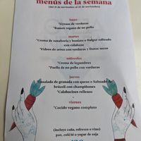 Menu del dia at La Oveja Negra in Madrid