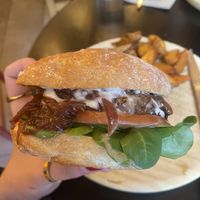 Vegan Queer Burger  at La Oveja Negra in Madrid