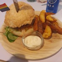 Vegan Queer Burger at La Oveja Negra in Madrid