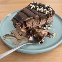 Chocolate cake  at La Oveja Negra in Madrid