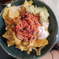 Nachos at La Oveja Negra in Madrid